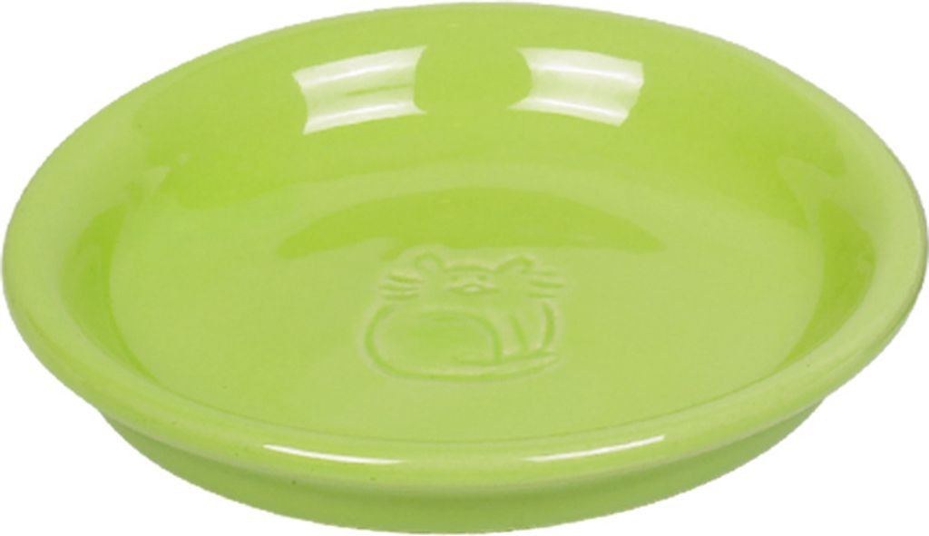 Nobby Katzen Keramik Milchschale Ø14 x 2 cm hellgrün