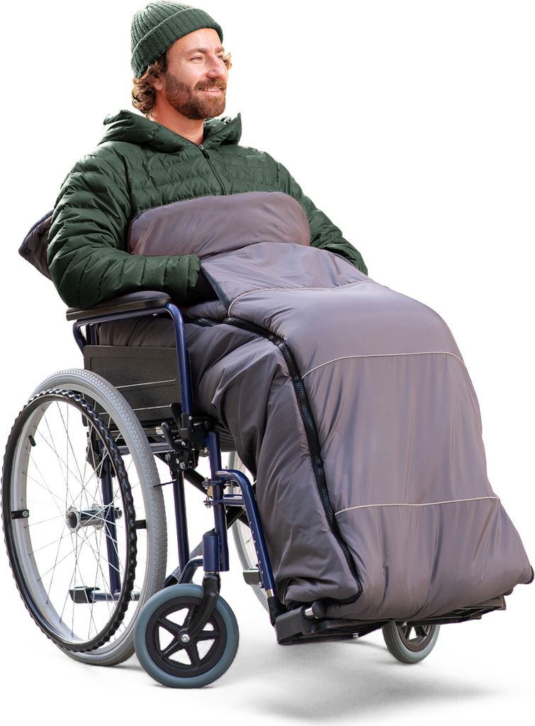 novely® OWEN Rollstuhl-Fußsack aus Soft Fleece - Für Produktbild 
