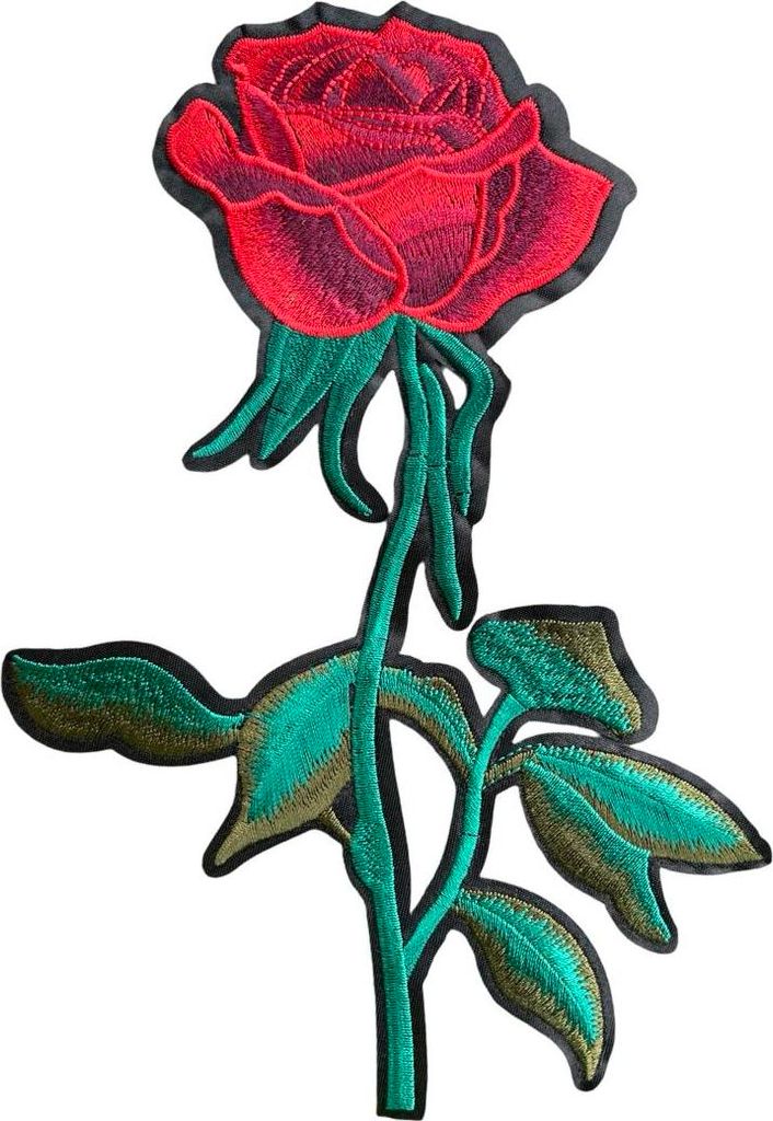 Rosenroter Bordeaux-Emblem-Applikations-Aufnäher zum Aufbügeln