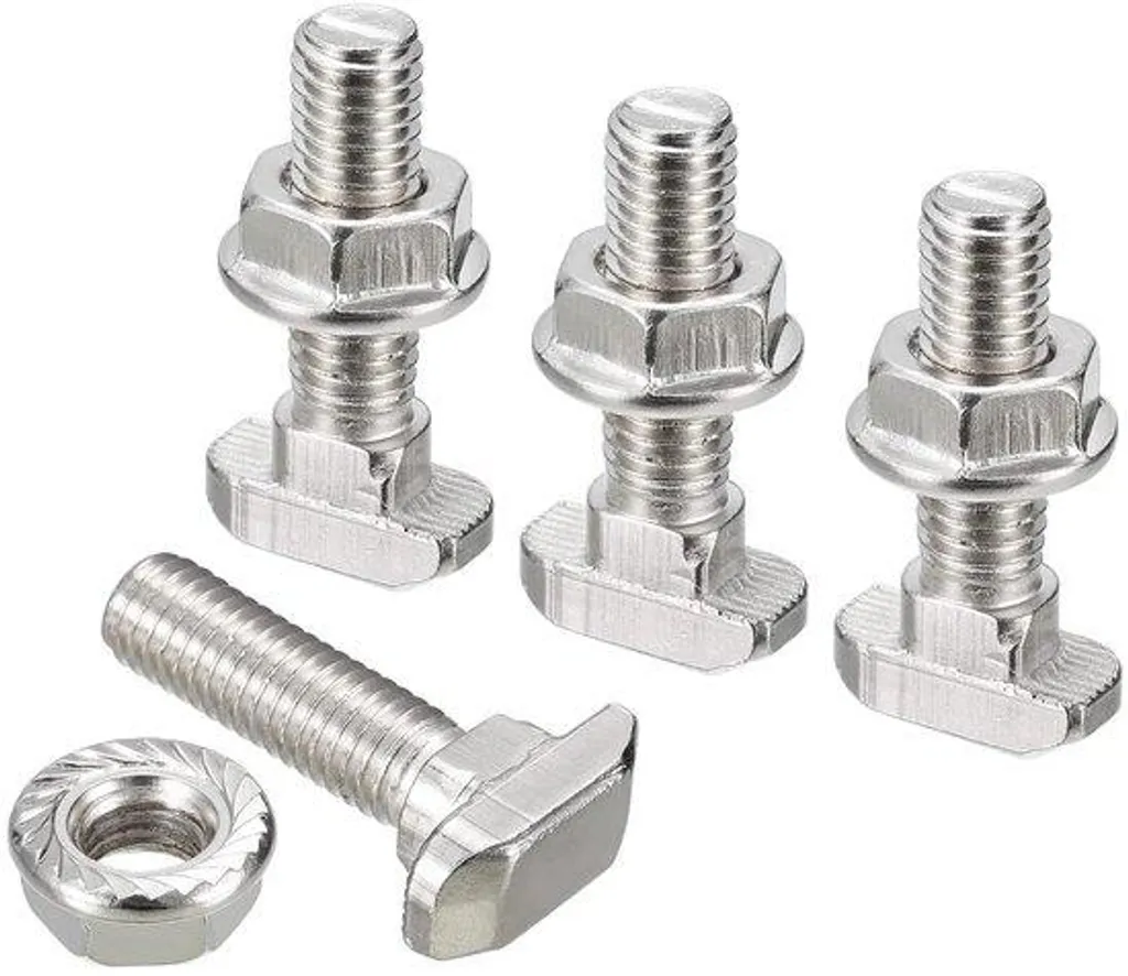 Fixez vos profilés sans percer : Vis en T aluminium et embouts hex M5