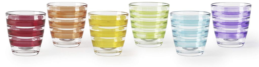 Excelsa set von 6 wasserglas Porto Cervo glas 27 cl bunt Produktbild 