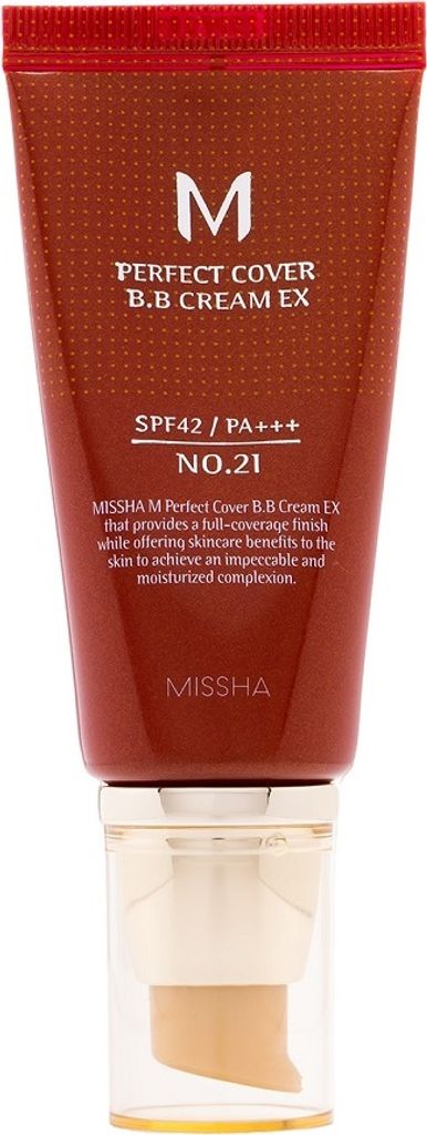 Missha M Perfect Cover BB Cream SPF42 Wielofunkcyjny krem BB No.21 Light Beige, 50 ml