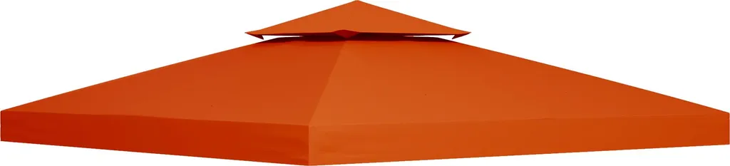 Toit pour pavillon de jardin 3x3m résistant aux intempéries rouge rouille