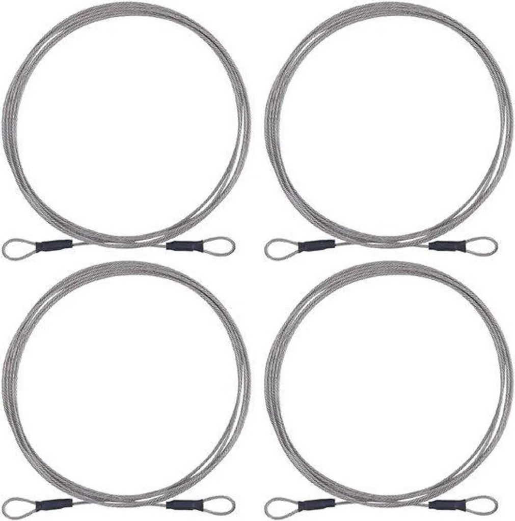 Câble Métallique de Sécurité Double Brin 2m pour Cadenas et Bagagerie