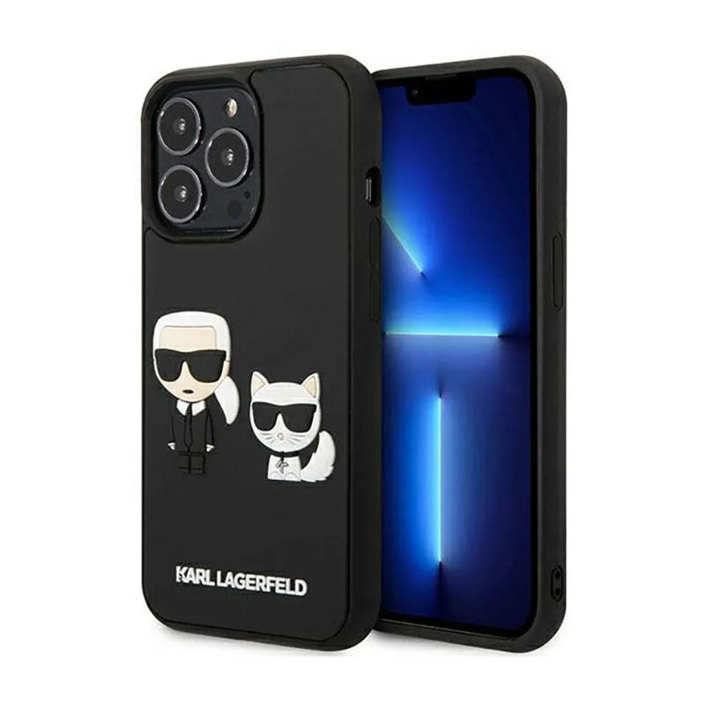 Custodia Karl Lagerfeld iPhone 13 Pro Max 3D Karl & Choupette Ikonik