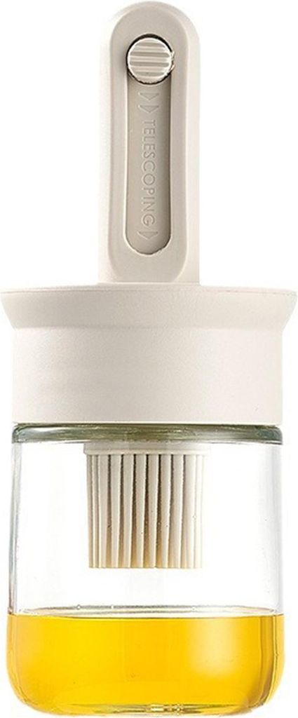 Ölpinselflasche, BPA-freier Ölspender mit einziehbarer Bürste, hitzebeständiges Küchenwerkzeug zum Kochen, Backen, Grillen