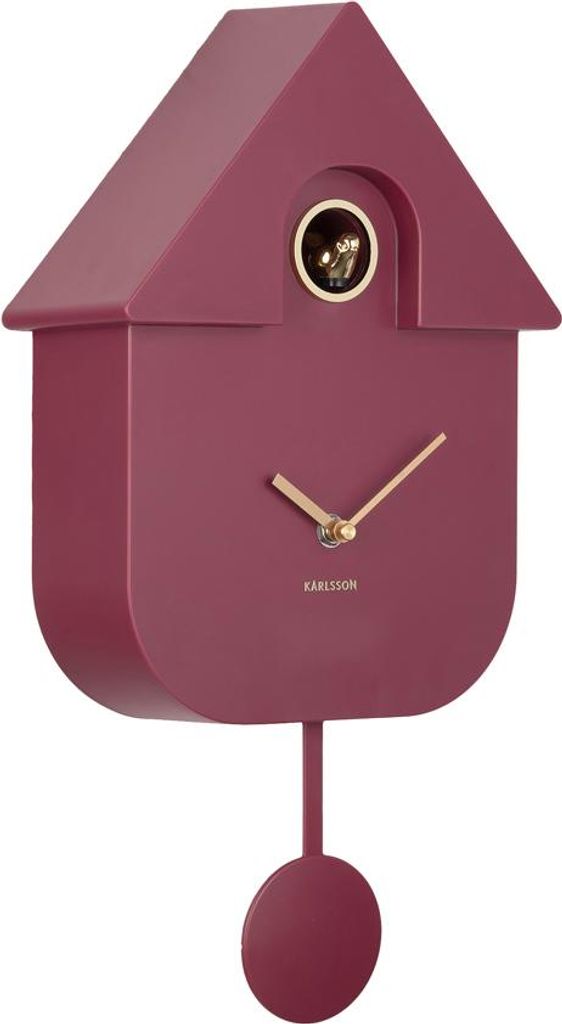Karlsson - Wanduhr Modern Cuckoo Oro - Dunkelmalve Produktbild 