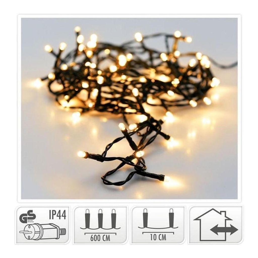 Happy home family LED-Leuchten - 120 LEDs - 9 Meter - extra warmweiß