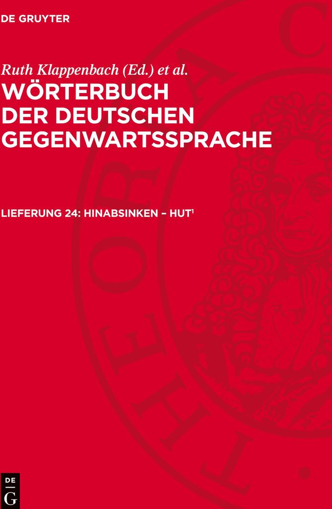 Wörterbuch der deutschen Gegenwartssprache, Lieferung 24, hinabsinken - Hut1