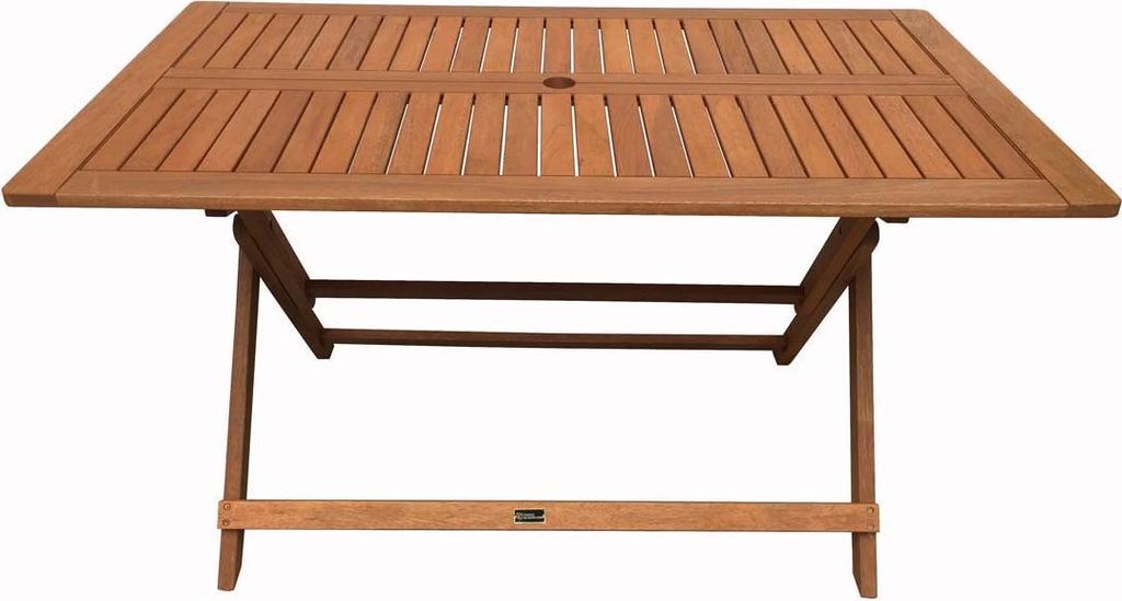 Tavolo pieghevole esotico "Hong Kong" - Maple - 135 x 80 cm Immagine del prodotto 