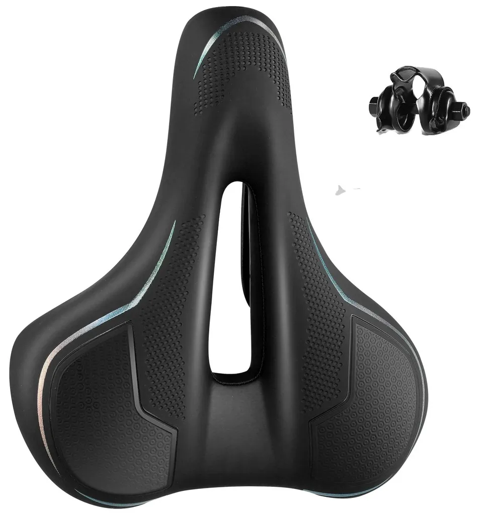 Selle de vélo confort en mousse à mémoire de forme ventilée - Lot de 2
