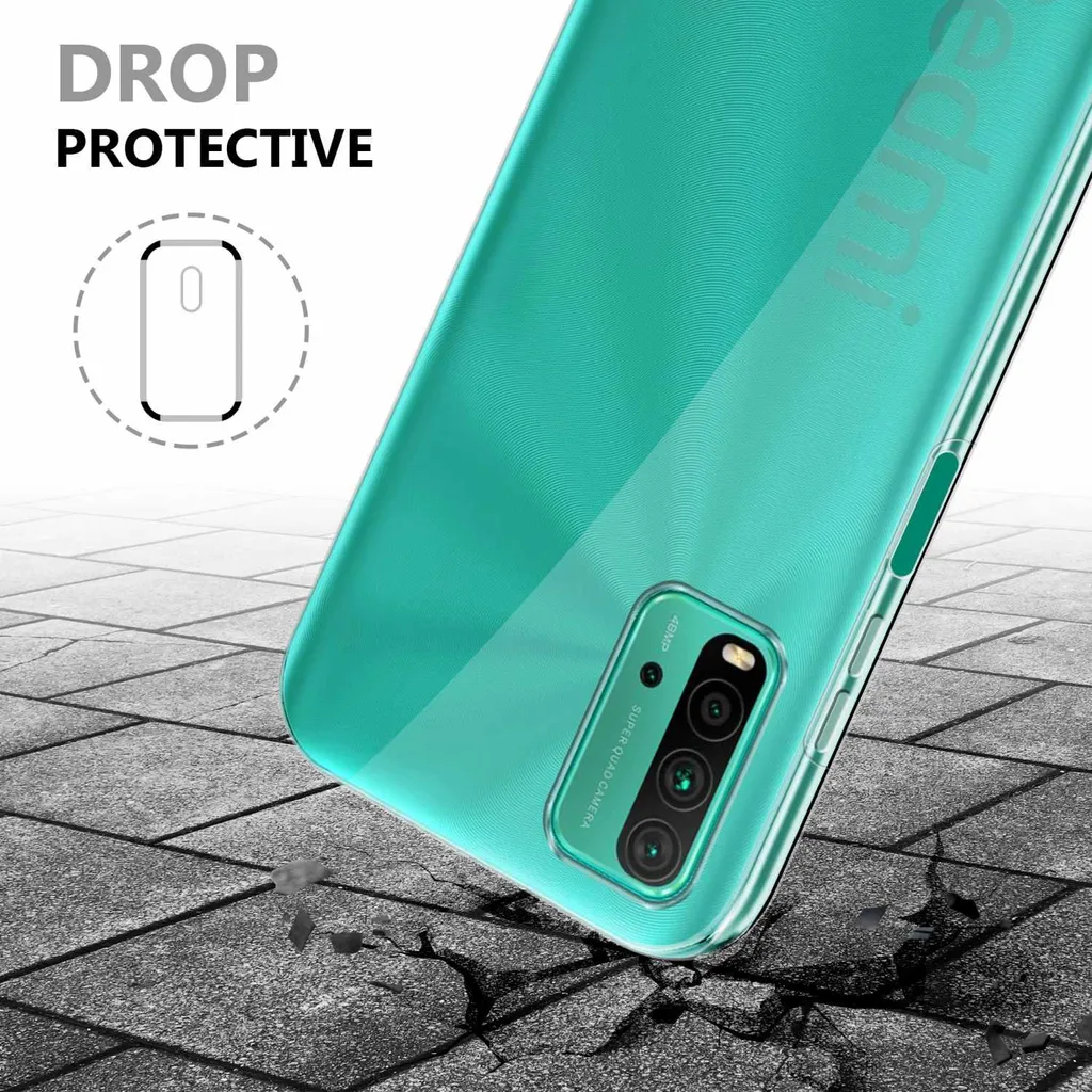 dakanna Custodia Compatibili con [ Xiaomi Redmi Note 9T ] Trasparente con Disegni [ Modello animale gufi multicolori ] in Morbida Silicone TPU Flessibile, Shell Case Cover in Gel per Smartphone