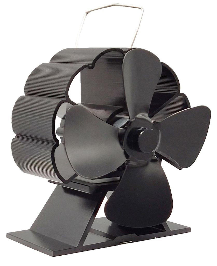 Ventilateur de cheminée à quatre pales noir HSF17-260 Image du produit 