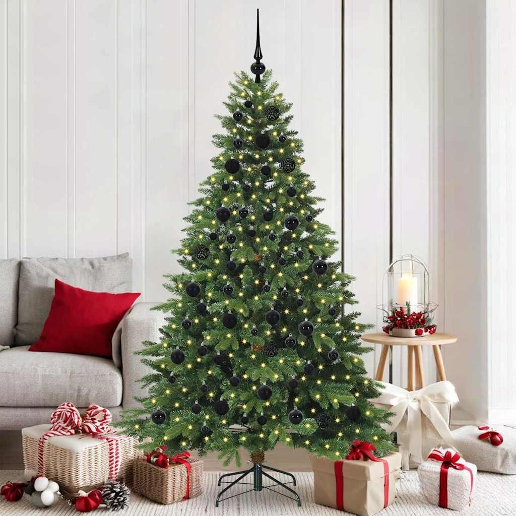 "im Sonderangebot"Künstlicher Weihnachtsbaum - elegantes Design - Christbaum/Kunstbaum - mit 300 LEDs - CLORIS - Grün 180cm PE und PVC NEU214517 ...