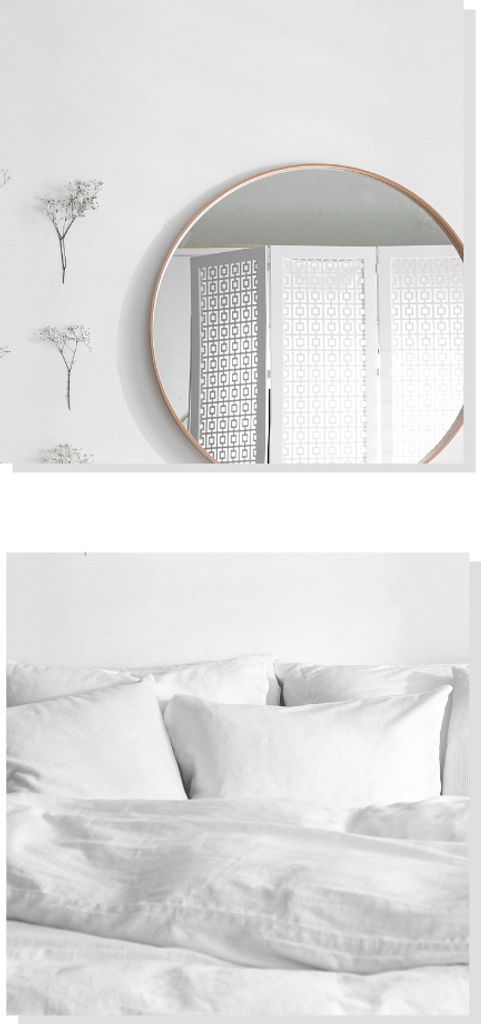 "MISOU Selbstklebendes Spiegelquadrat Wandspiegel Groß Rechteck Set von 2 40x40cm"