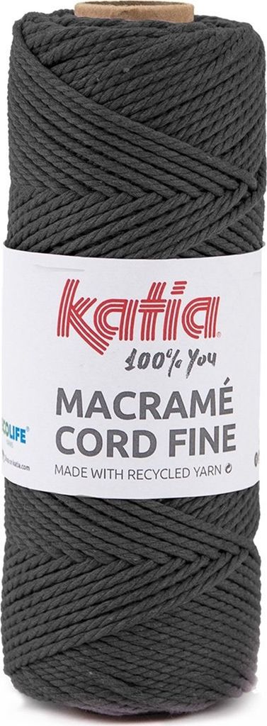 Katia MACRAMÉ CORD FINE , 50% Recycelte Baumwolle - 50% Recyceltes Polyester (202)