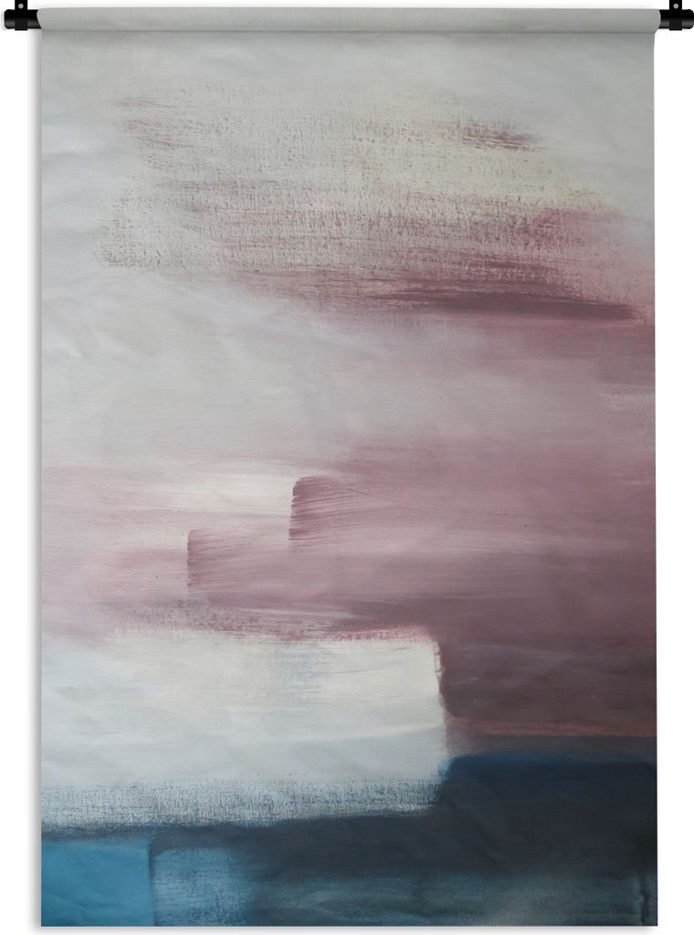 MuchoWow Wandteppich Wandbehang Malerei - Ölgemälde - Abstrakt 90x135 cm Tapisserie Dekoration Wandtuch - Baumwolle - Wandskulptur
