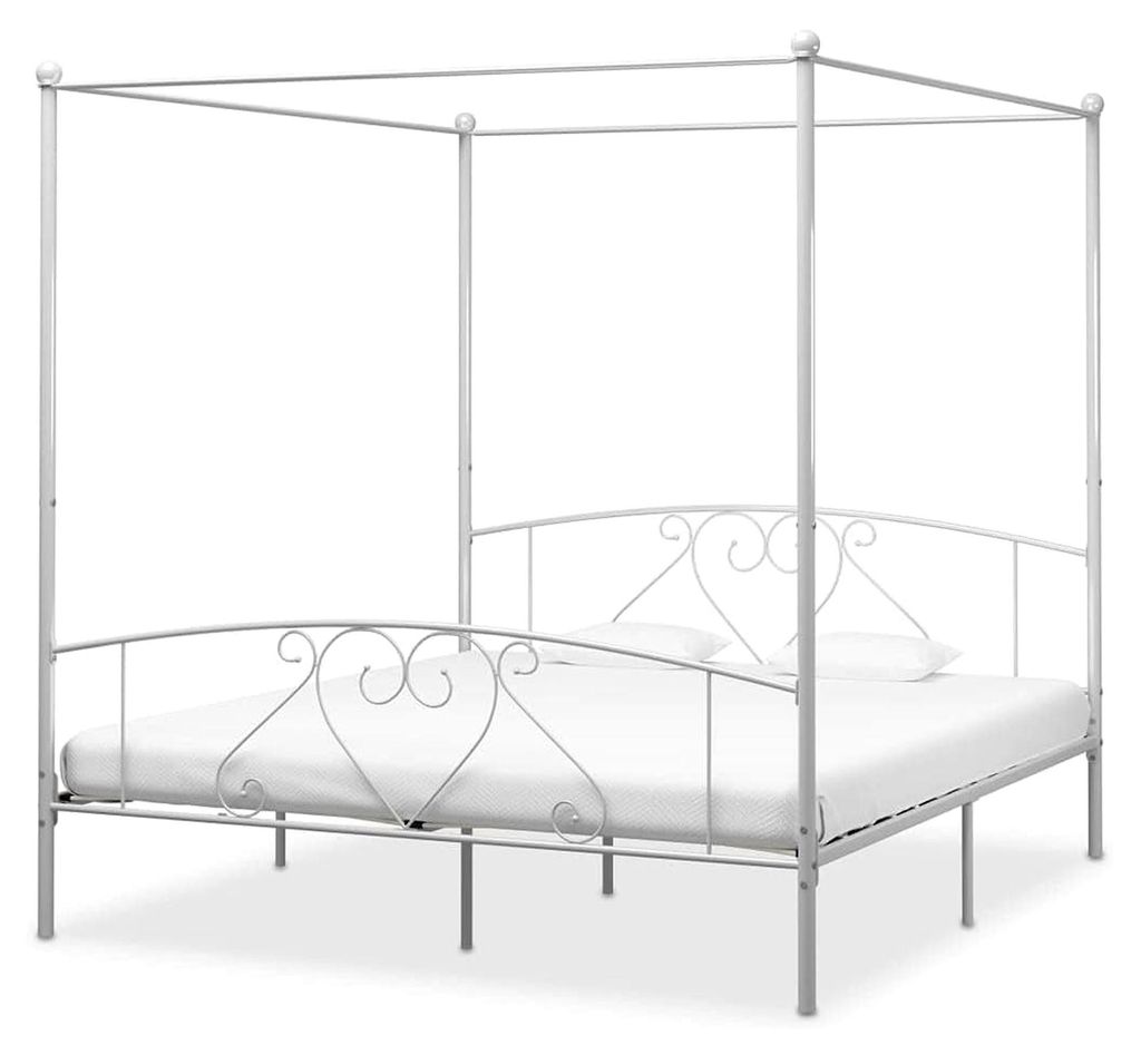 Himmelbett Metallbett 180x200 cm Ehebett Doppelbett Einzelbett Bettgestell