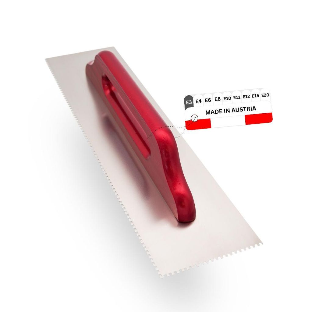 WERKFIT Glättekelle gezahnt 3x3 mm Edelstahl / rostfreie Produktbild 