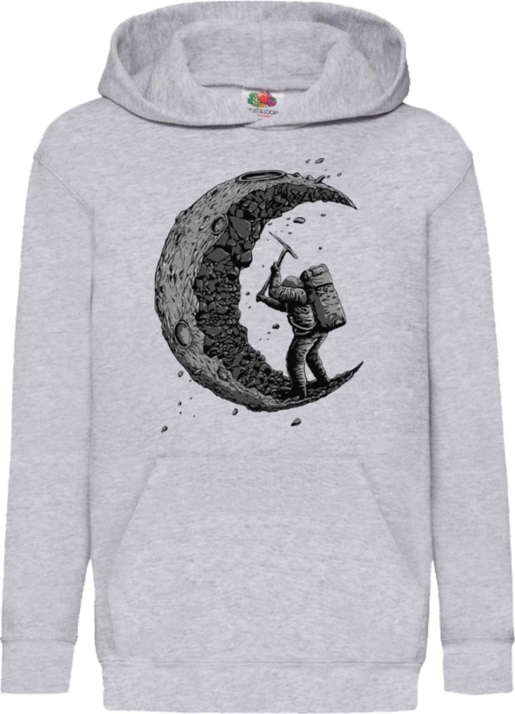 Kinder Kapuzenpullover Nasa Space Theme Nasa 002, 5-6 Jahr - 116 / Grau