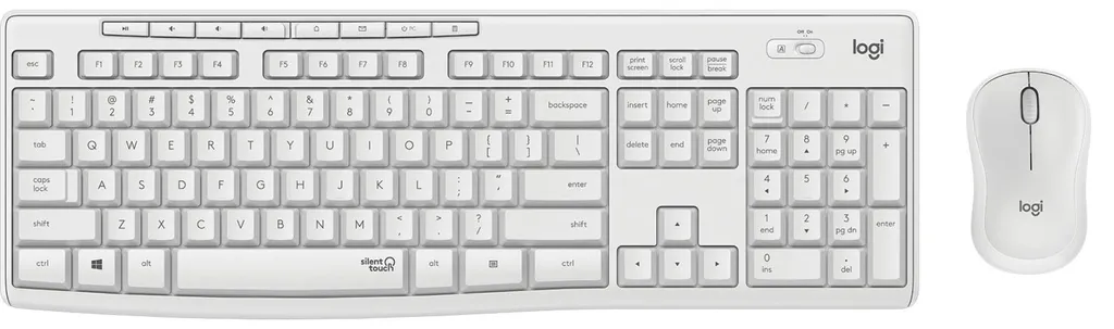Clavier et souris sans fil pour télétravail Logitech MK295 hongrois