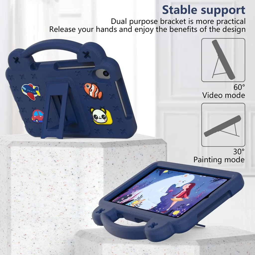 Custodia Per Bambini QYiD Per Huawei MediaPad M3 Lite 8.0 – Antiurto In EVA, Leggera, Con Maniglia E Supporto – Colore Rosso – Protezione 360° - 2
