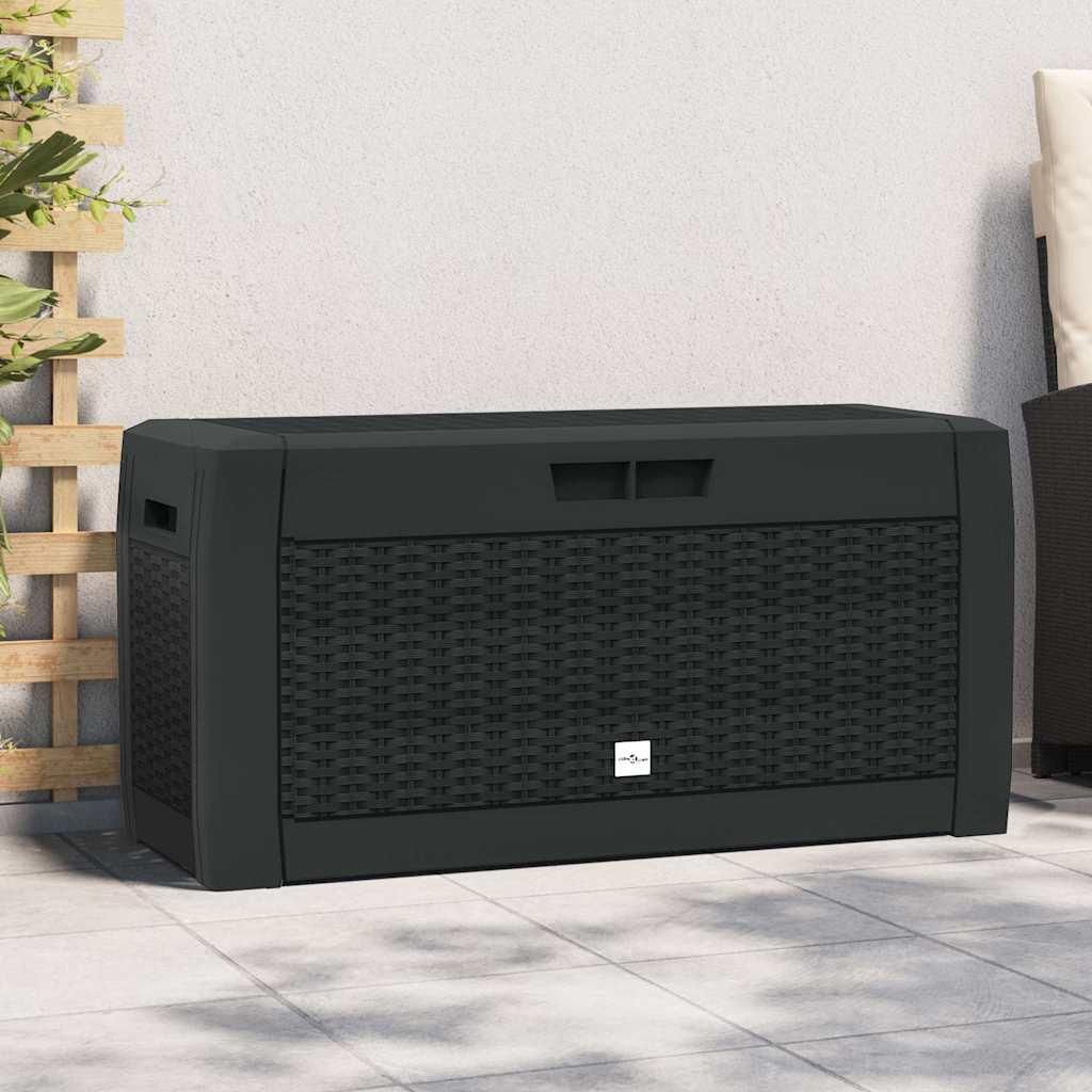 vidaXL Gartentruhe Anthrazit 119x48x60 cm Polipropylen Zdjęcie produktu 
