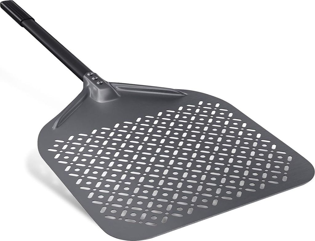 Perforierte Pizzaschaufel - 35 cm - Aluminium - Abnehmbarer Griff