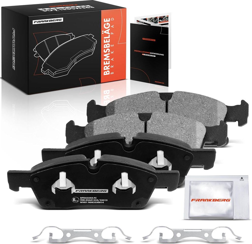 Frankberg 4x Bremsbeläge Vorderachse für Dodge Durango Jeep Grand Cherokee IV Van 2010-2025