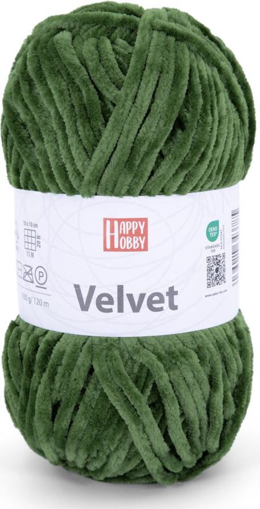 Happy Hobby Wolle Velvet 100 g grün