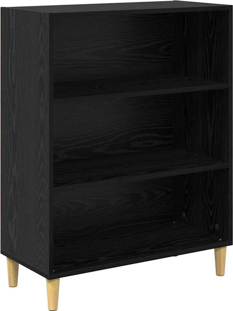 Credenza Moderna Rovere Nero SYFAX | Mobile Soggiorno 69,5x32,5 cm