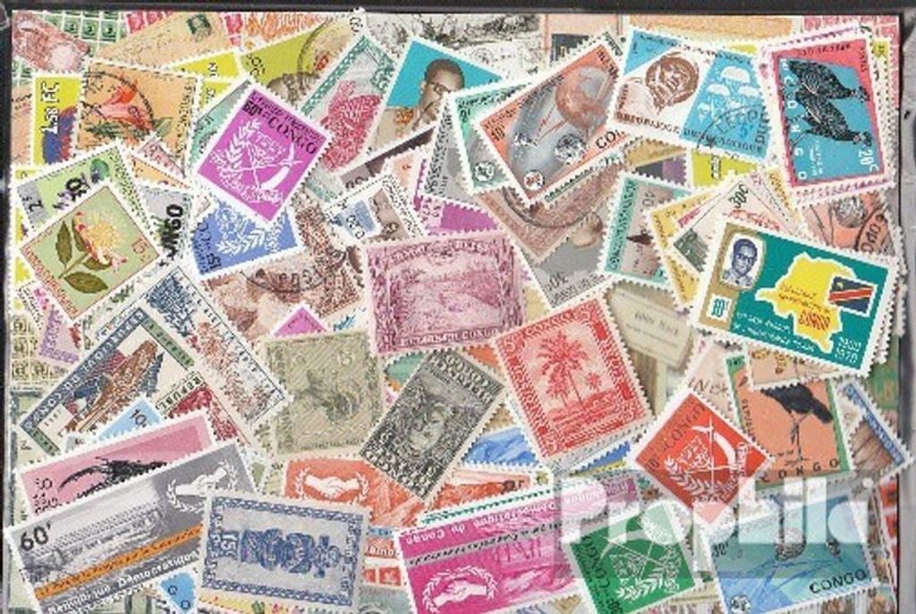 Briefmarken Belgisch-Kongo 100 verschiedene Marken