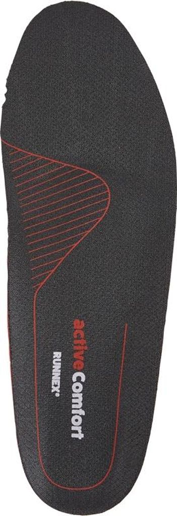 RUNNEX Semi-orthopädische Einlegesohle activeComfort high, Schwarz/Rot