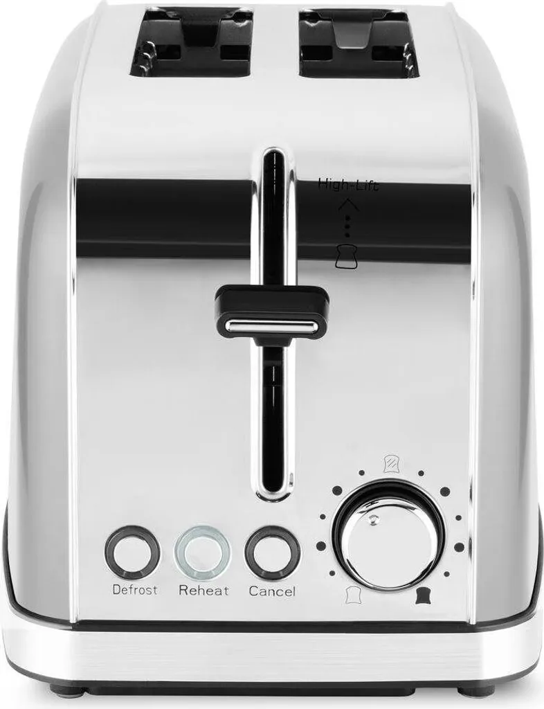 Philco PHTA 4000 Grille-pain Inox 950W avec 2 Fentes et Touches Lumineuses