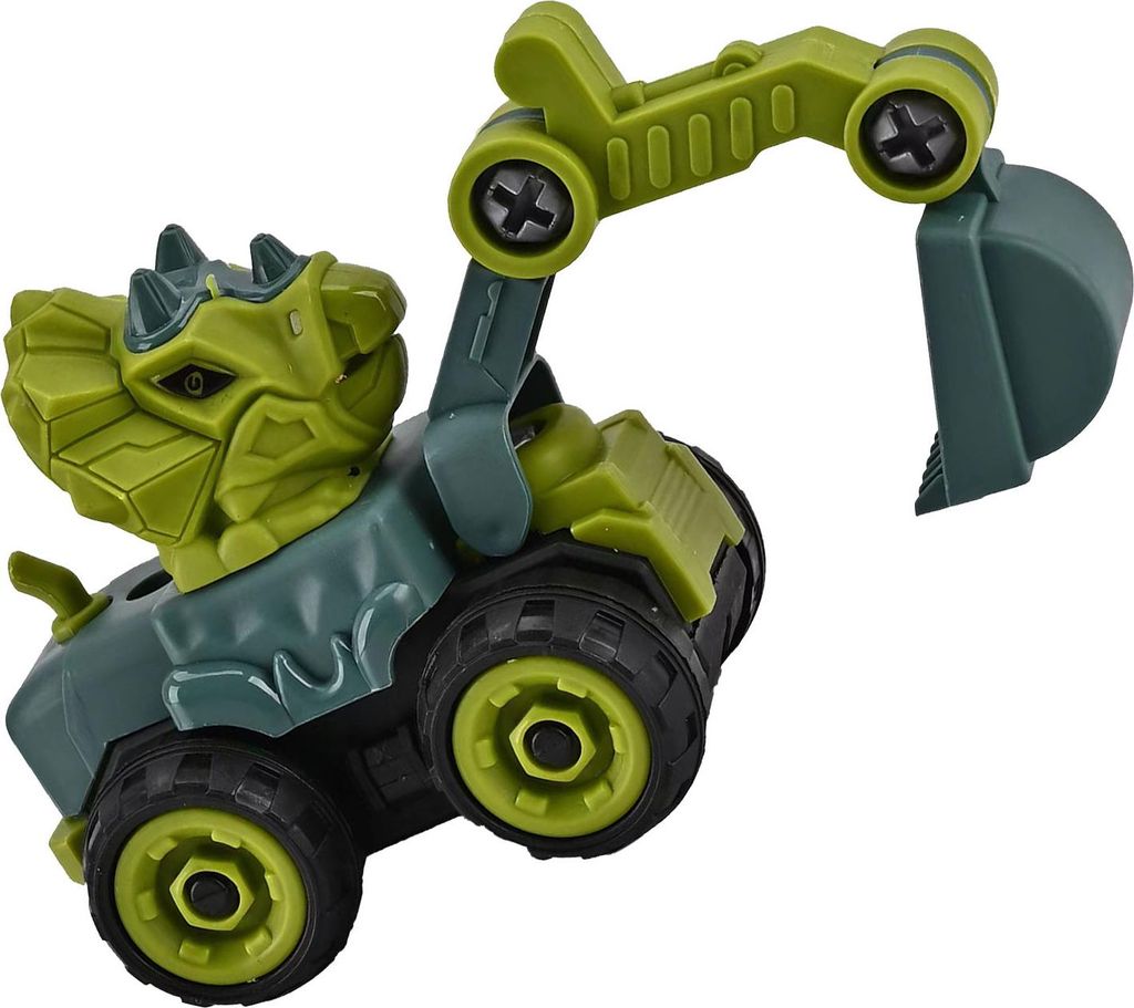 Dinosaurier-Thema für Kinder, Baufahrzeuge, pädagogische Technik, LKW, Bagger