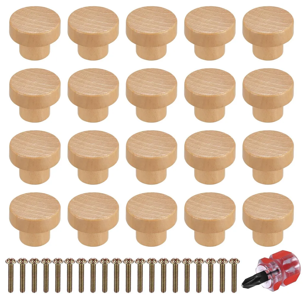 Remplacer vos Poignées de Meuble par ces 20 Boutons Bois 35mm Résistants