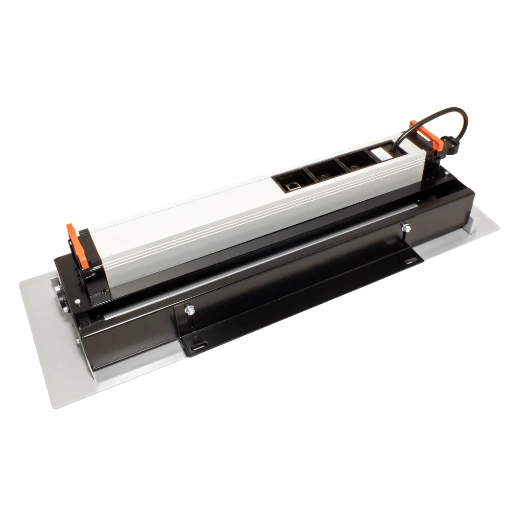 Bachmann Top Frame Sym octuple RAL9006 boîtier noir pour table bureau - 10