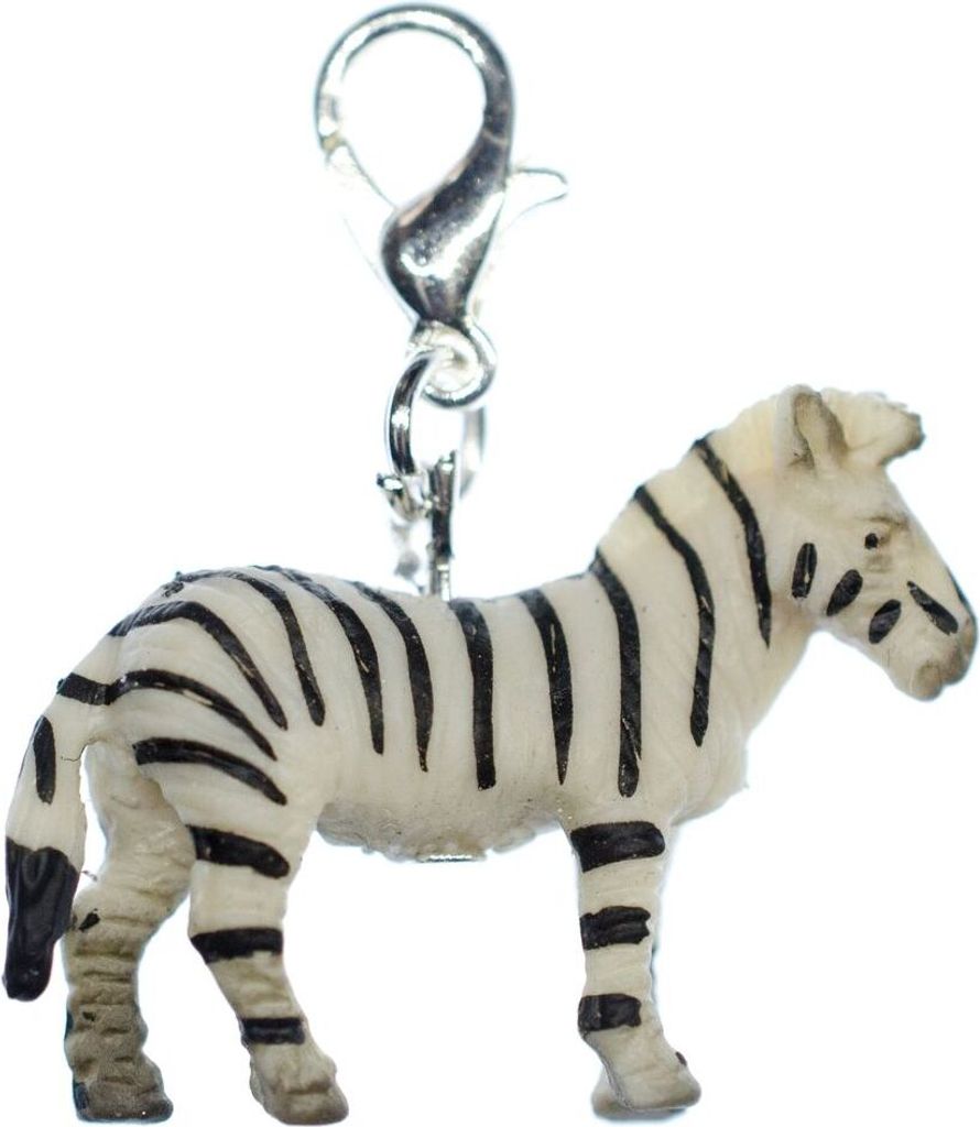 Zebra Charm Miniblings Pferd Pony Anhänger Tier Tiere Steppe Afrika Gummi