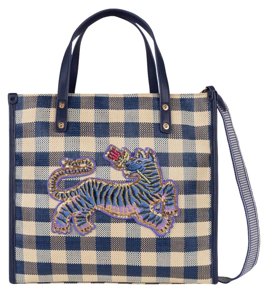 Oilily Handtasche Umhängetasche Huma Handbag Blueprint dunkelblau