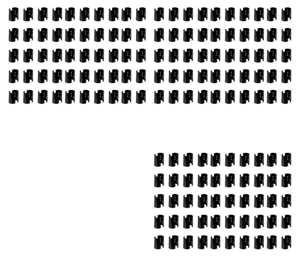 150 Stück Clips für Drahtregale, Verriegelungsclips für Drahtregale, Regalhülsen, Regalverschlussclips