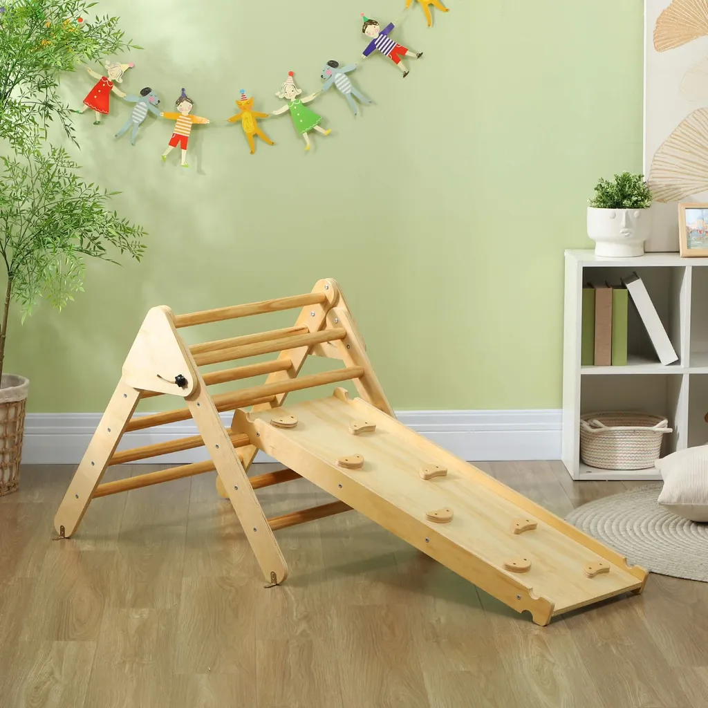 Structure escalade bois : solution motricité enfant 18-48 mois