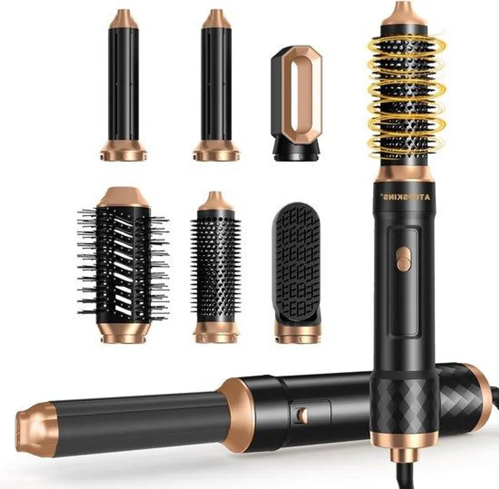Brosse thermique ronde 6-en-1 à ions négatifs pour brushing parfait