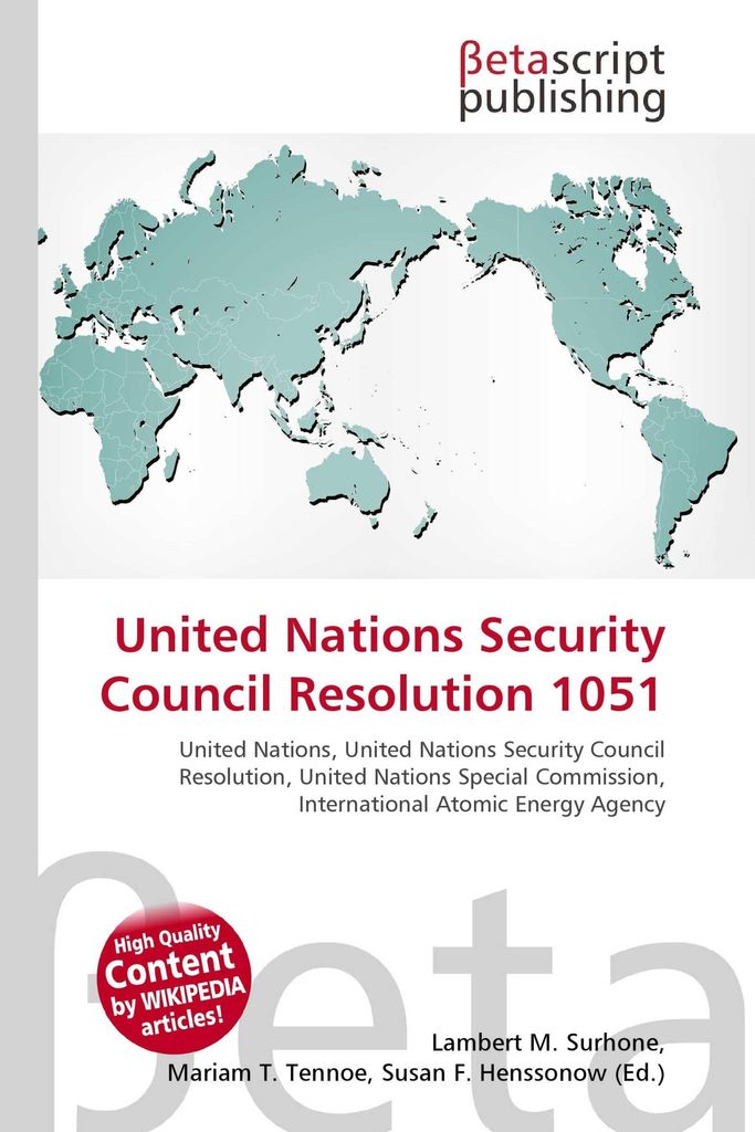 United Nations Security Council Resolution 1051