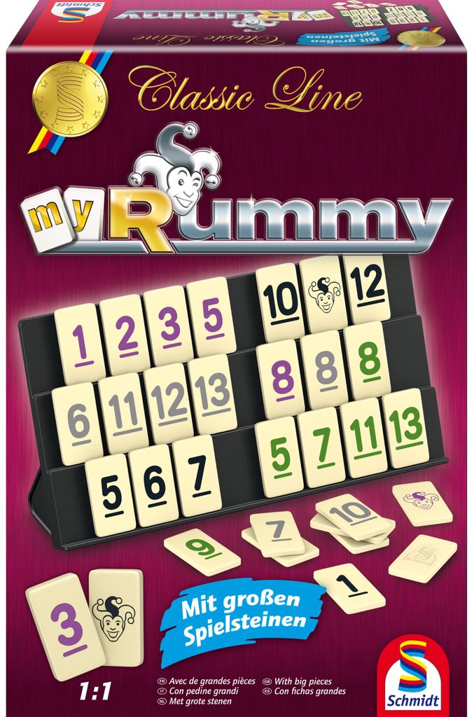 Classic Line, MyRummy, avec grandes pièces de jeu, révision Image du produit 