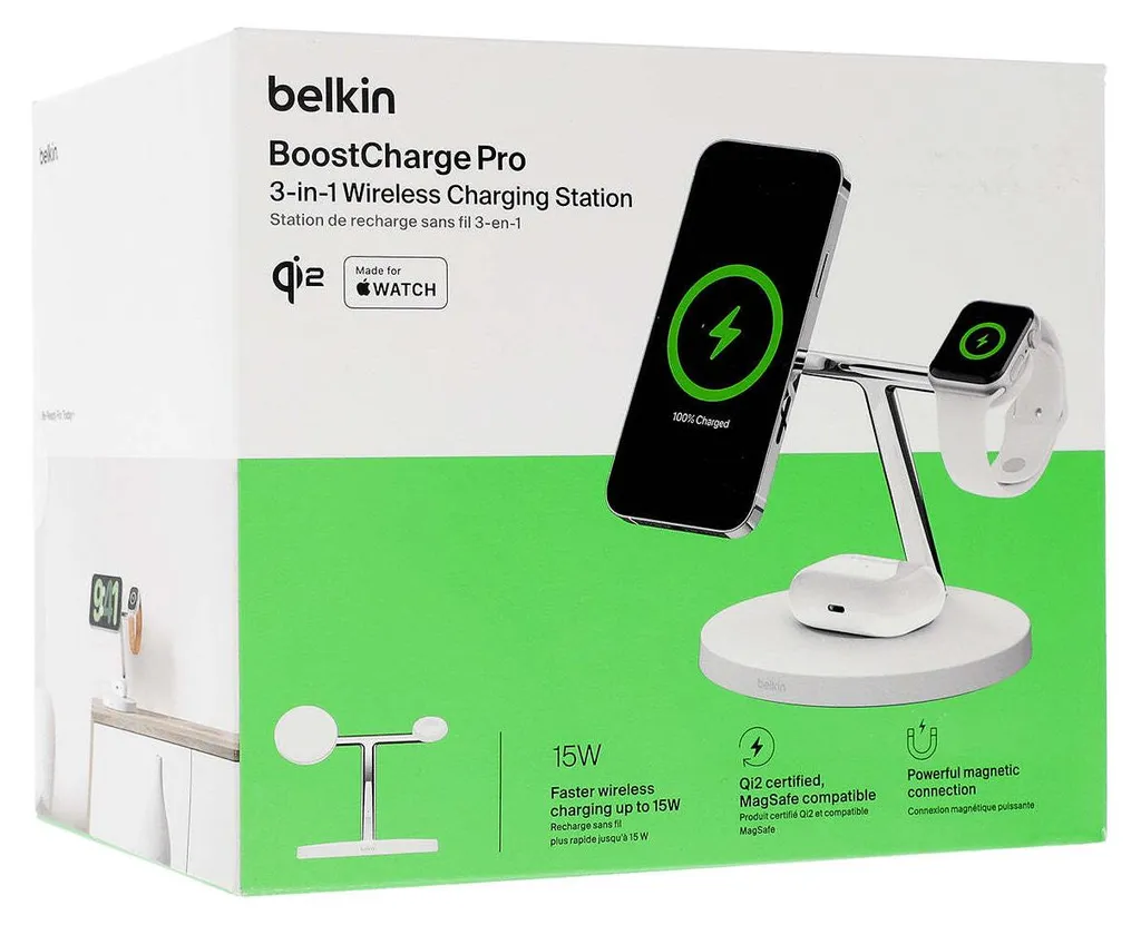 Belkin BoostCharge Pro Station Blanche : Fini les Câbles pour Smartphone