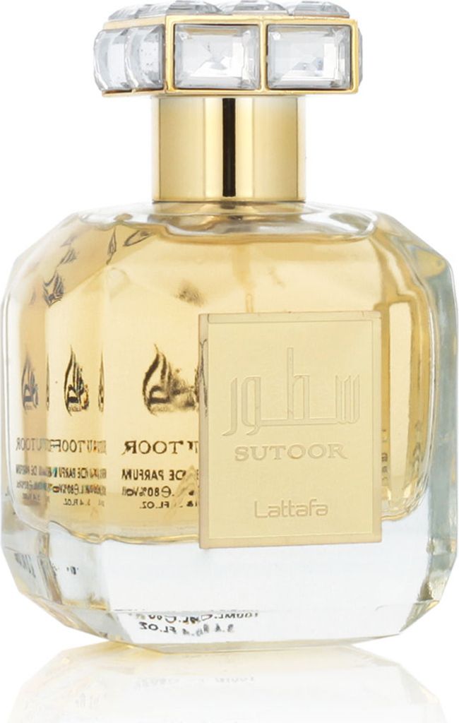 A close-up studio shot of a perfume bottle.