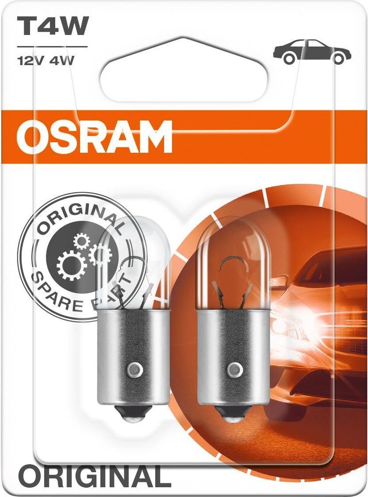 OSRAM ORIGINAL T4W BA9s 12 V/4 W (opakowanie blistrowe po 2 Zdjęcie produktu 