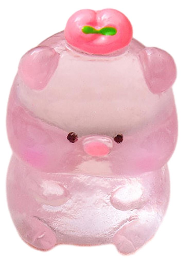 Miniatur-Schweinchenfigur, Mini-Rosa-Schweinchenfigur, Cartoon-Harz-Tier-Kuchenaufsatz für DIY-Feengarten, Mooslandschaft, Terrarium, Topfpflanze,...