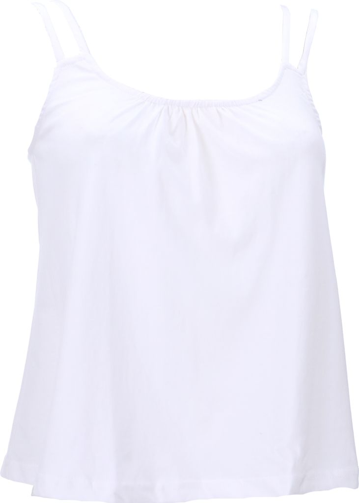 Lockeres Yogashirt, Sommertop, Top aus Biobaumwolle mit Druck - Weiß, Damen, Baumwolle(Bio), Größe: L