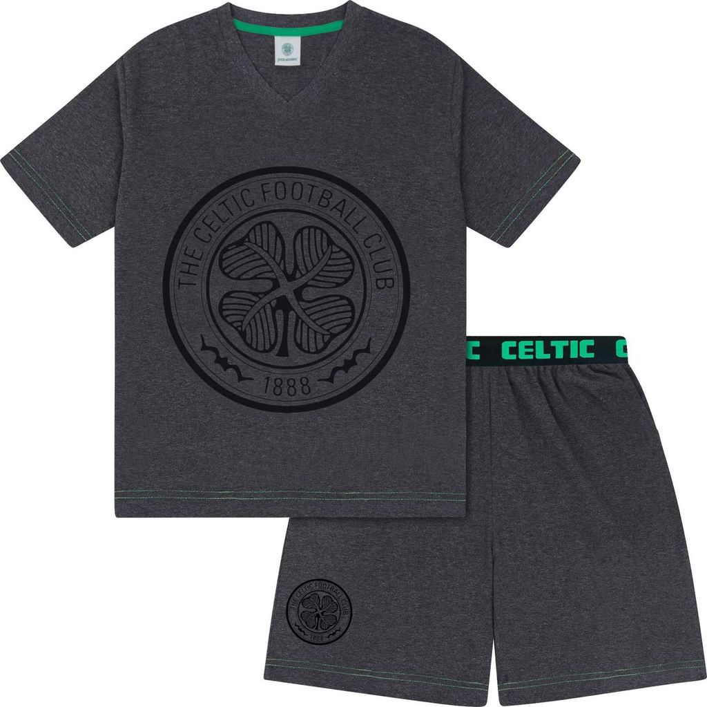 Celtic FC - Schlafanzug mit Shorts für Herren GF949 (S) (Grau)